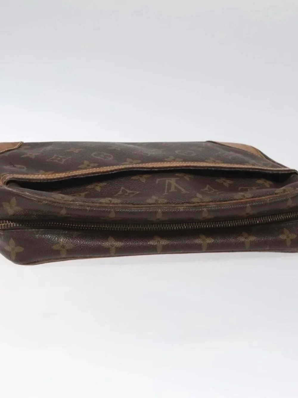 LOUIS VUITTON Monogram Compiegne 28 Clutch Bag M51845 LV Auth
